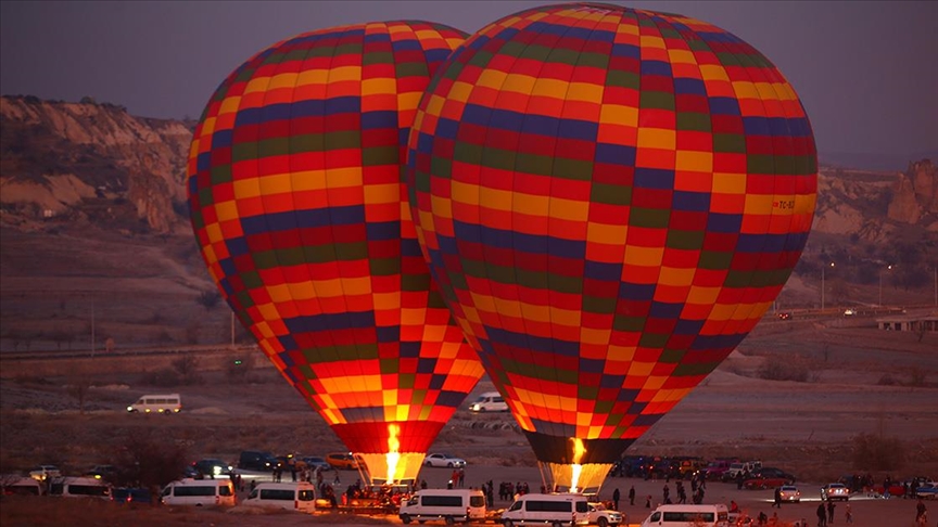 Kapadokya'da geçen yıl 662 bin turist balon turuna katıldı
