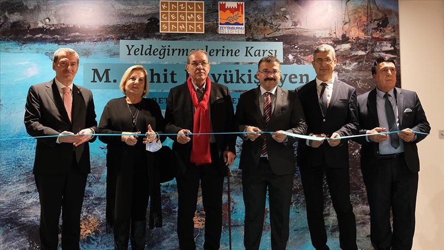 Prof. Dr. M. Zahit Büyükişliyen'in retrospektif resim sergisi Kazlıçeşme'de açıldı