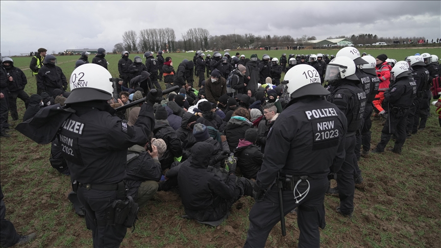 Hundreds of German police clear climate protest camp