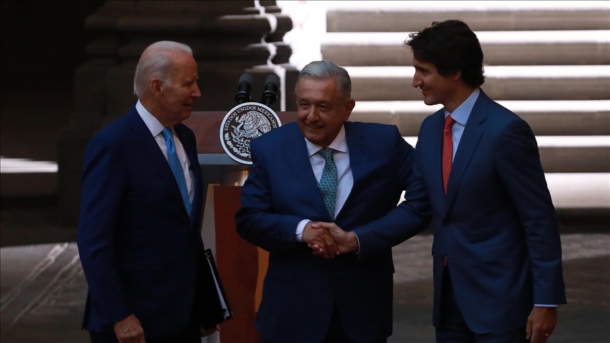 Biden meets with Trudeau, Lopez Obrador at North American Leaders' Summit