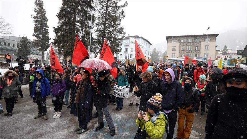 Suisse : Manifestations en amont du Forum de Davos