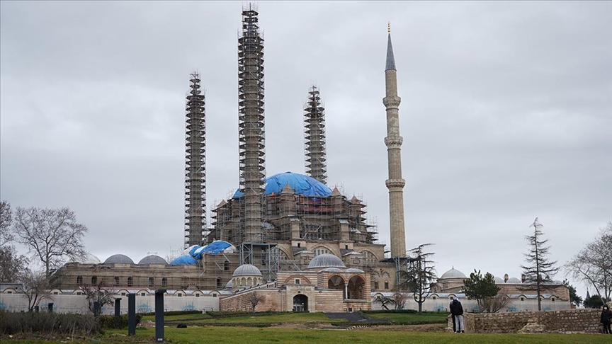 Edirne'de çıkarılan küfeki taşı anıt eserlerin restorasyonunda kullanılıyor