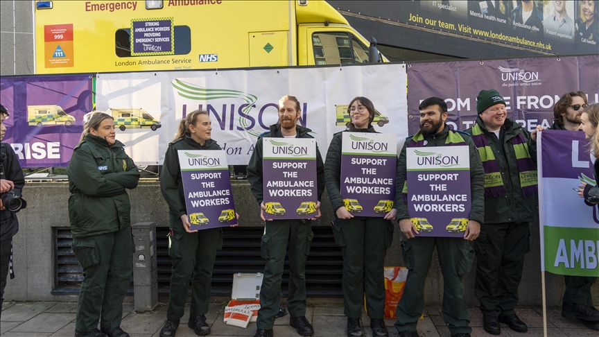 UK ambulance workers to stage more strikes in February, March