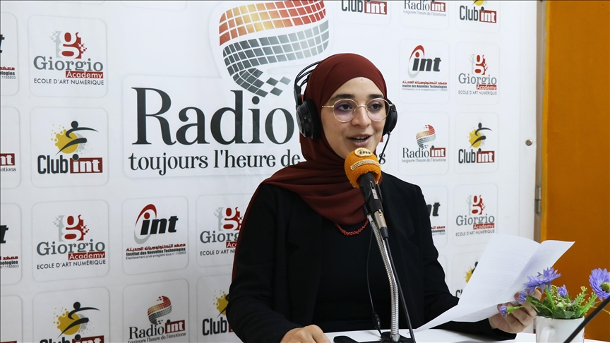 Tunisian girl's love for Turkish language makes her country's first host of radio show in Turkish