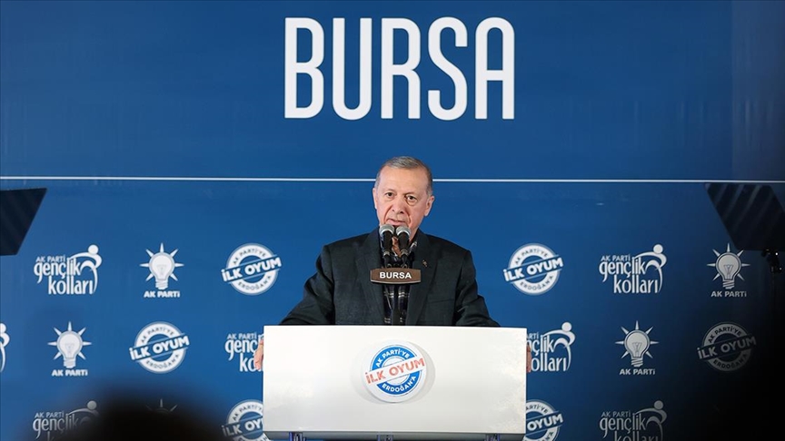 Cumhurbaşkanı Erdoğan: (Seçim tarihi) Cumhurbaşkanı'nın bir yetkisi var. 10 Mart'ta biz bu yetkimizi kullanacağız