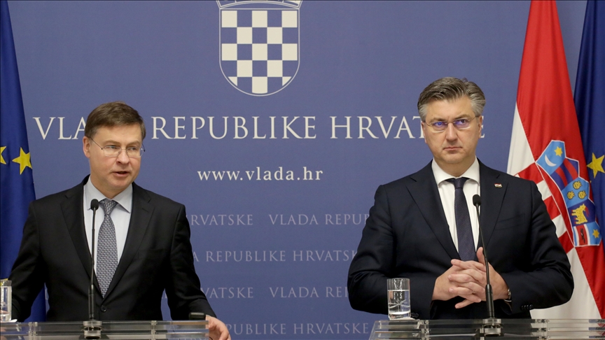 Plenković i Dombrovskis: Porast cijena u Hrvatskoj uzrokovan inflacijom i zaokruživanjem cijena