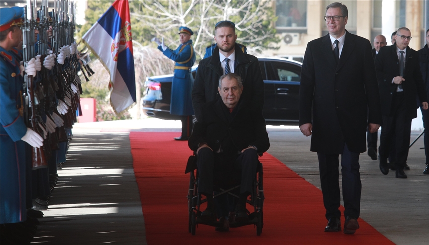 Odlazeći predsednik Češke Miloš Zeman u poseti Srbiji