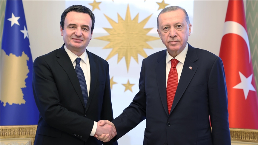 Turkish president receives Kosovar premier for talks