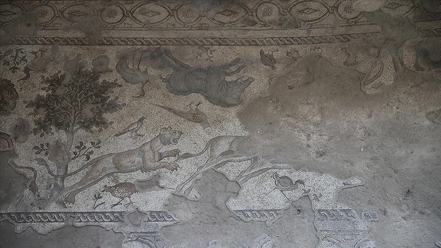 Hatay'da sergilenen mozaikler tarihe ışık tutuyor