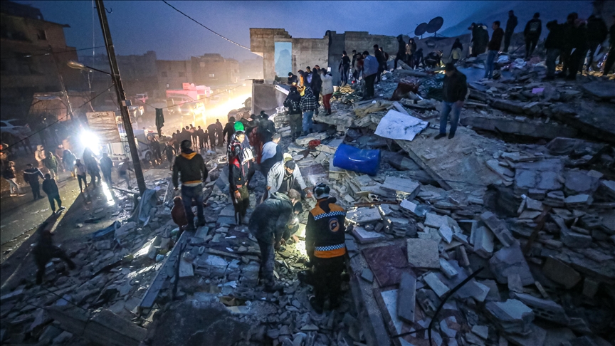 سوريا.. ارتفاع حصيلة ضحايا الزلزال إلى 1559 قتيلا