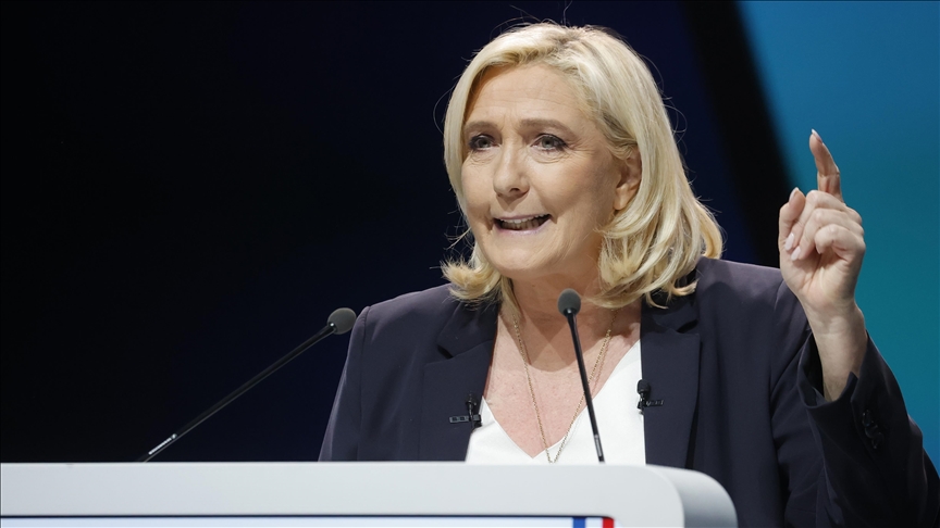 France's Le Pen presses for referendum on controversial pension reforms