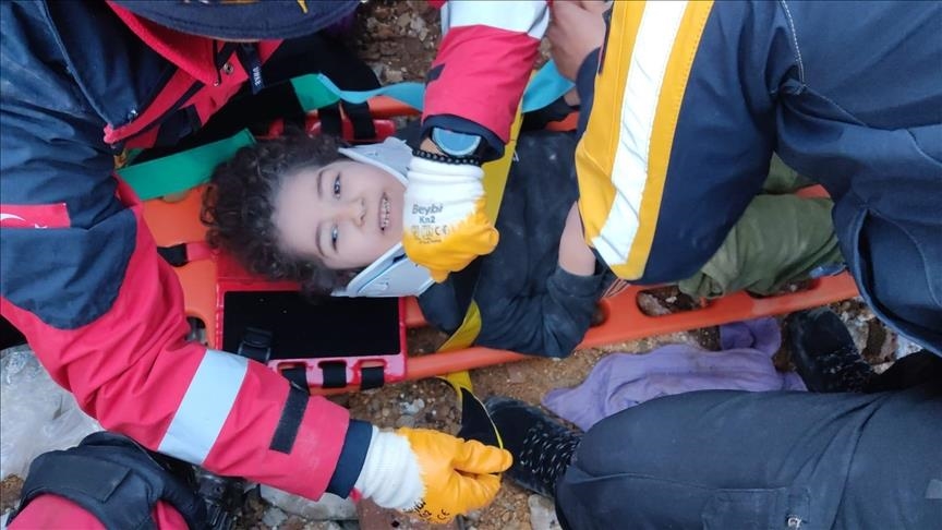 6-year-old boy rescued from rubble of 7-story building in Türkiye