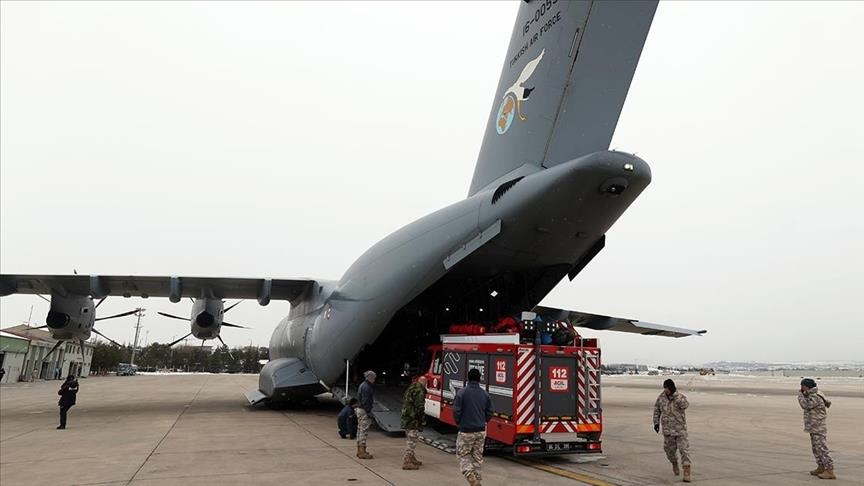По «коридору воздушной помощи» в зону бедствия в Турции совершено 154 авиарейса