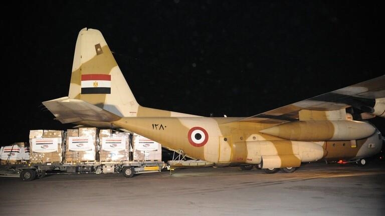 مصر ترسل 5 طائرات إغاثة لدعم تركيا وسوريا