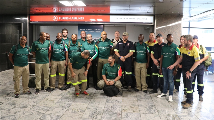 South African rescue, medical teams arrive in Türkiye to help earthquake victims