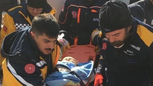 6-month-old baby pulled alive from debris 82 hours after Monday's quakes in Türkiye