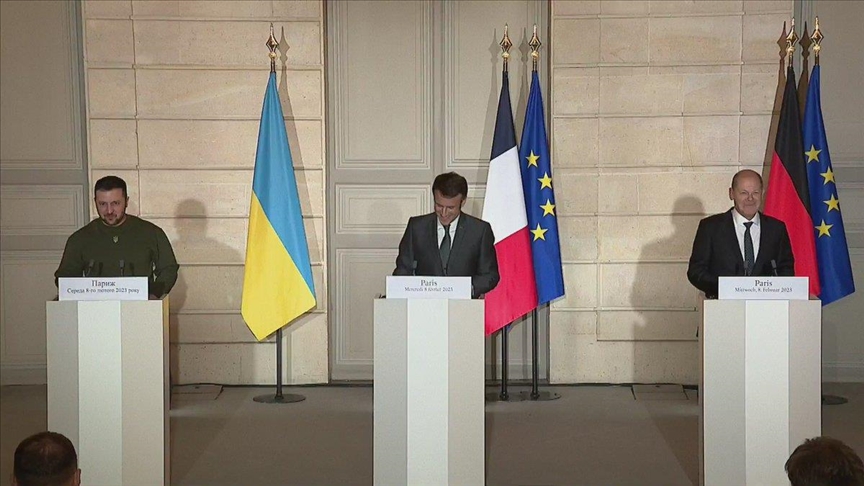 Depuis l’Elysée, Zelensky, Macron et Scholz réunis pour « accompagner l’Ukraine jusqu’à la victoire »