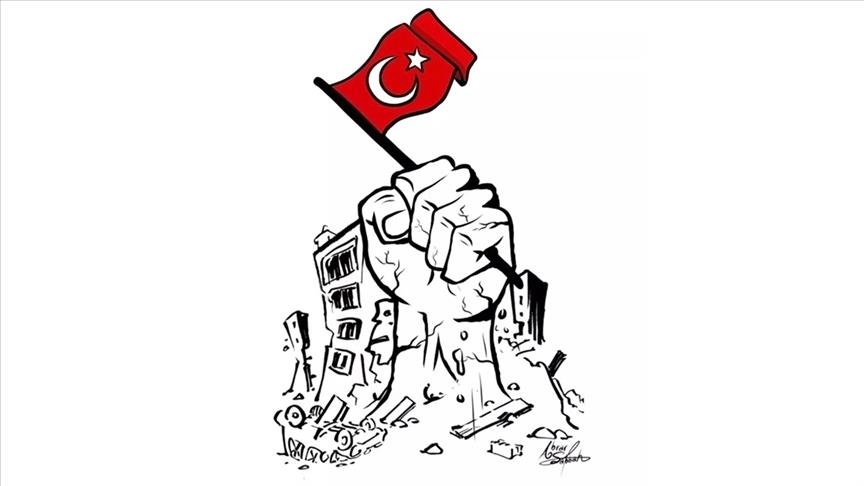 Palestinian artist 'corrects' Charlie Hebdo cartoon on Türkiye's quake  crisis
