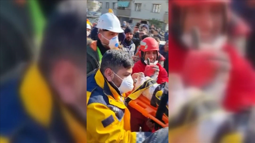 Infant rescued from rubble after 128 hours in Türkiye quake debris