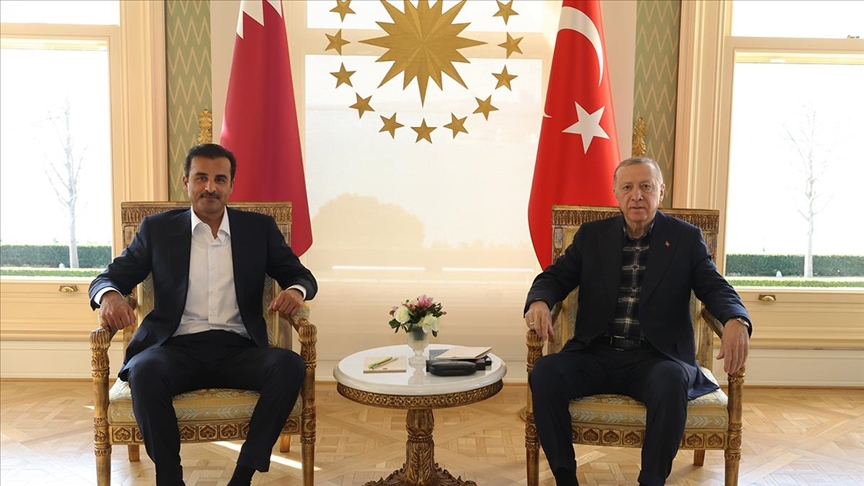 الرئيس أردوغان يلتقي أمير قطر في إسطنبول