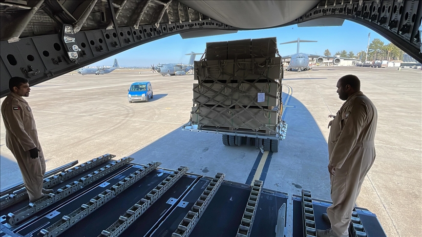 UAE sends 117 tons of humanitarian aid to Türkiye, Syria over past day