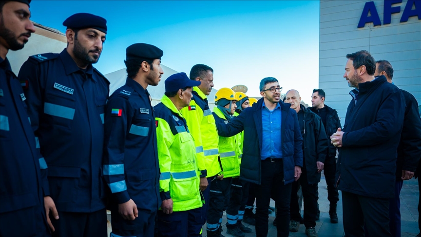 UAE foreign minister visits Türkiye's earthquake zone