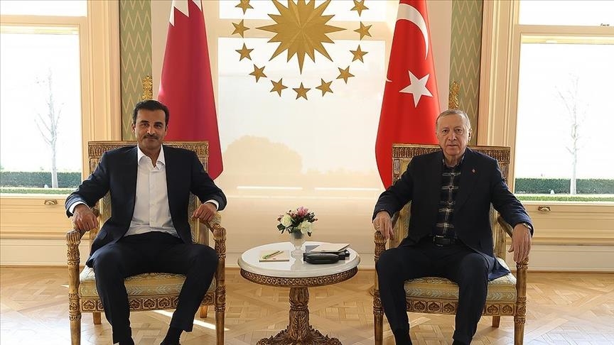 دیدار اردوغان و امیر قطر در استانبول