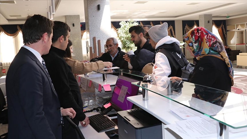 Yozgat'ta Adalet Bakanlığı tesisinde 350 depremzede misafir ediliyor