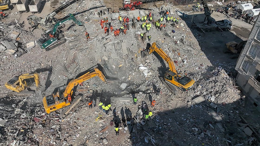 Gaziantep'in Nurdağı ilçesinde arama kurtarma çalışmaları tamamlandı