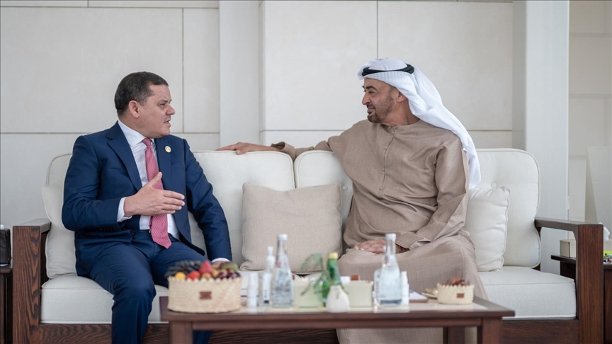 رئيس الإمارات يبحث مع الدبيبة أوجه التعاون والعمل المشترك