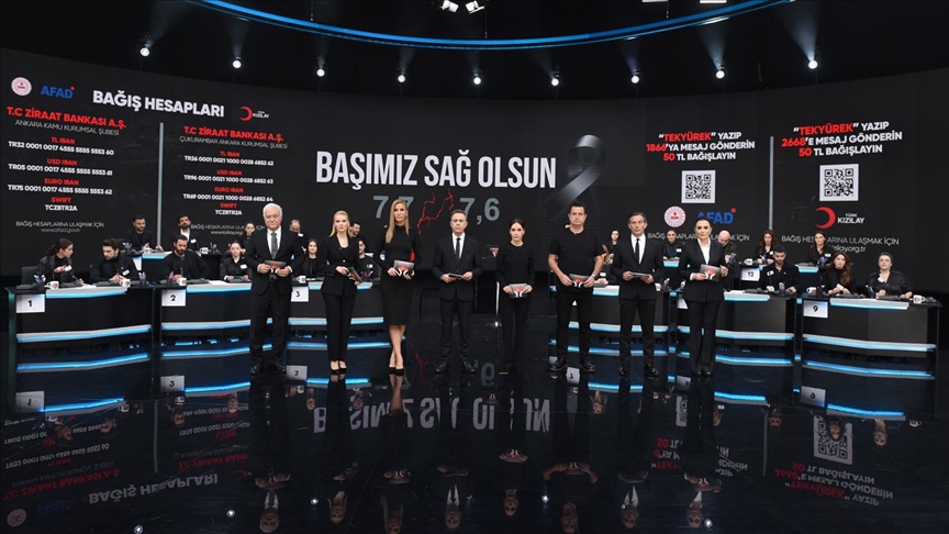 Në fushatën "Türkiye Një Zemër" u mblodhën rreth 5.75 miliardë euro