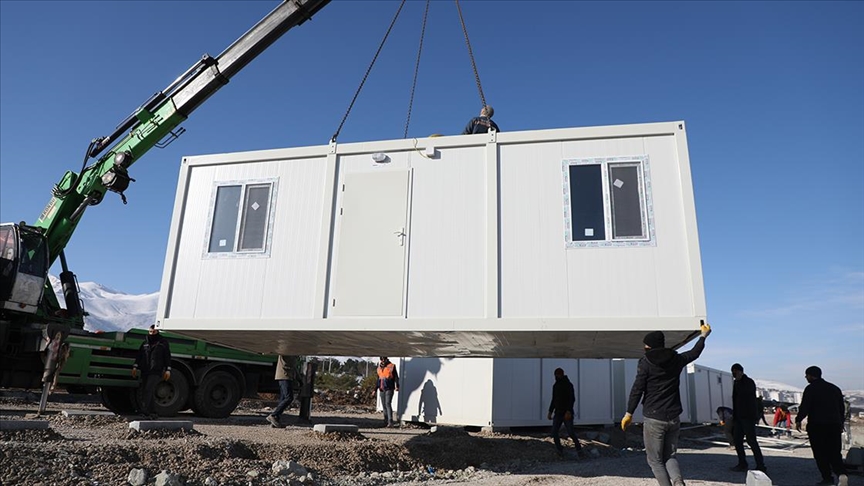 Malatya'da 10 bin 500 kişilik konteyner kentin altyapısının yüzde 40'ı tamamlandı