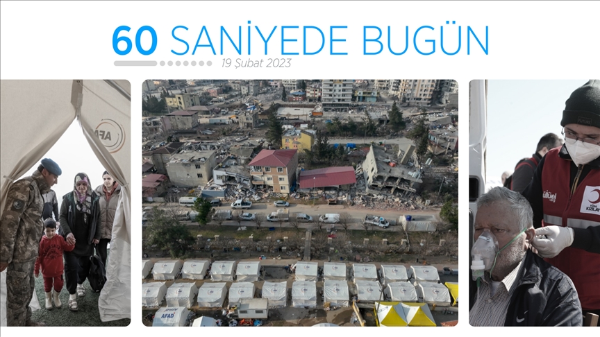 60 saniyede bugün (19 Şubat 2023)