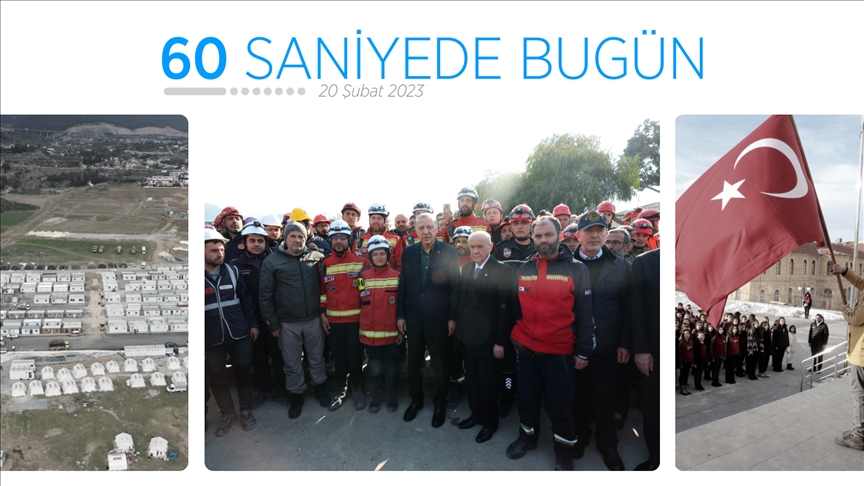 60 saniyede bugün (20 Şubat 2023)