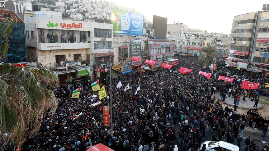 تشييع جثامين 10 فلسطينيين قتلهم الجيش الإسرائيلي في نابلس