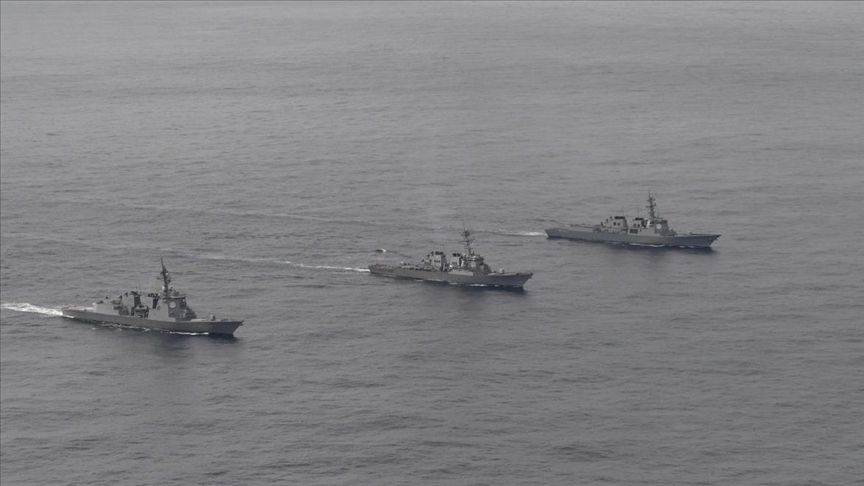 Corea del Sur, Estados Unidos y Japón realizan un ejercicio naval de defensa antimisiles en el mar del Este
