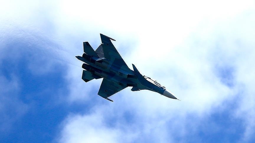 Military aircraft crashes in western Russia