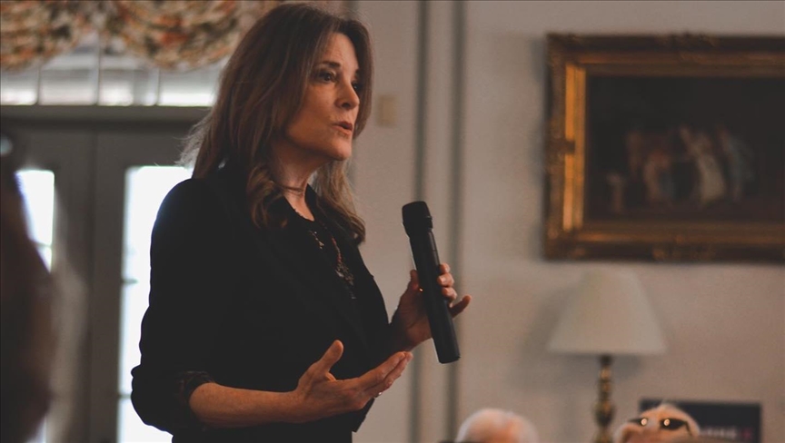 US author Marianne Williamson announces plans to run for president in 2024