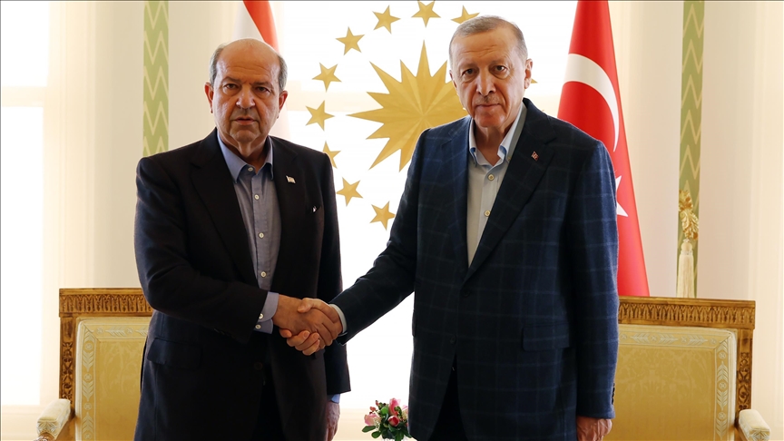 Turkish president meets Turkish Cypriot leader in Istanbul