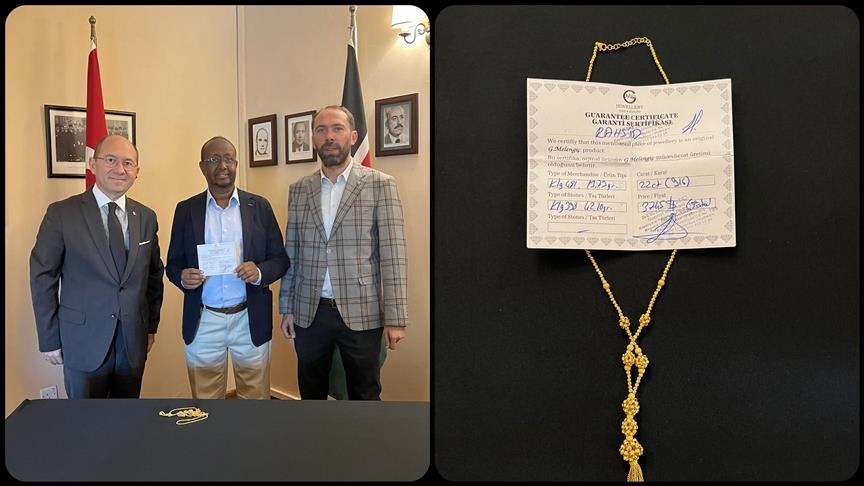 Kenyan businessman sells $3,745 gold necklace to help earthquake victims in Türkiye