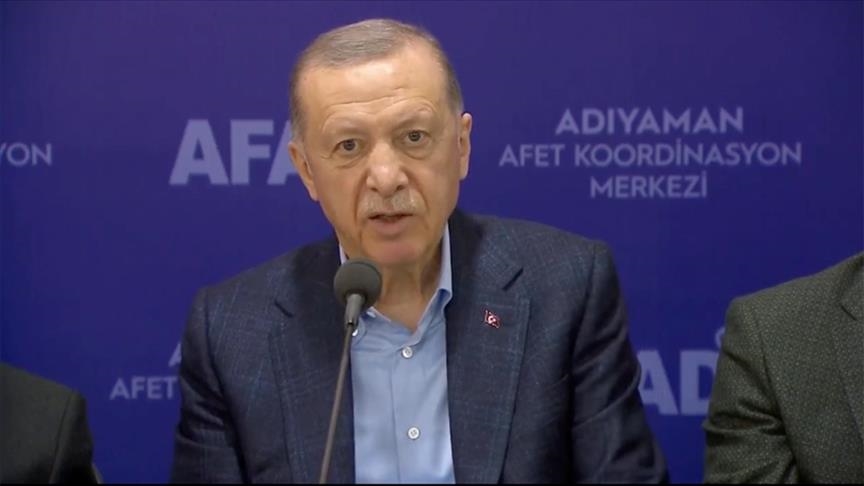 أردوغان: بدأنا في بناء 309 آلاف منزل في مناطق الزلزال 