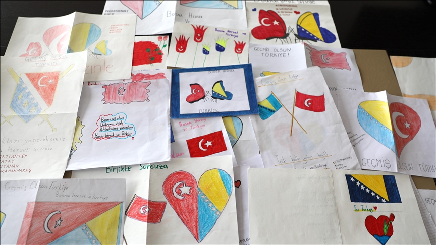 Učenici iz Bosne i Hercegovine pisali pisma podrške za vršnjake u Turkiye
