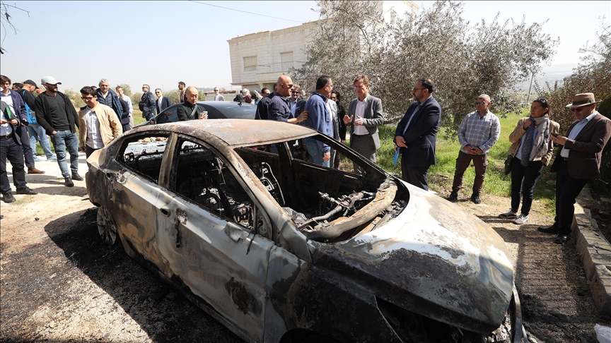 European delegation visits Palestinian towns following violence by Israeli settlers