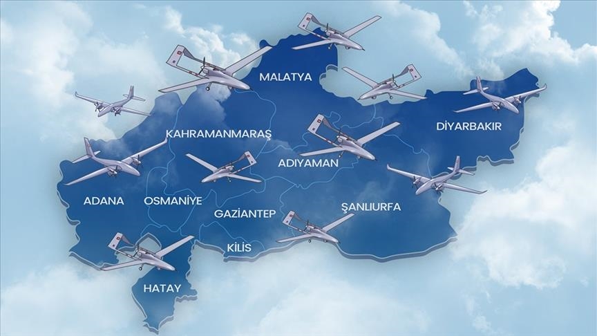 БПЛА Bayraktar AKINCI и Bayraktar TB2 выполнили полеты в зоне бедствия около 2500 часов