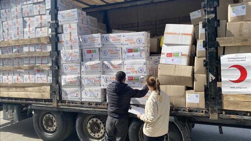 Turkmenistan's women's union, Red Crescent send 11 tons of aid to quake-hit Türkiye