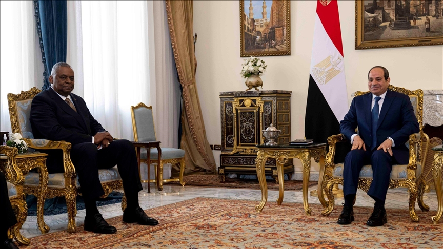 US defense secretary praises Egypt's role in easing Israeli-Palestinian tension