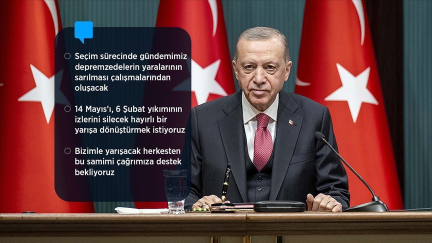 Cumhurbaşkanı Erdoğan: Seçimlerin 14 Mayıs’ta yenilenmesi kararını imzaladım