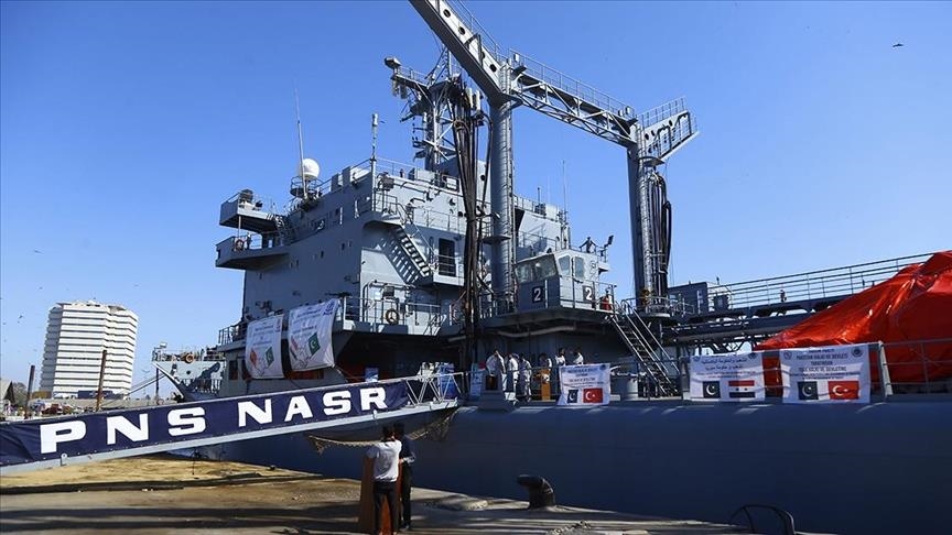 2nd Pakistani Navy ship leaves with supplies for quake victims in Türkiye, Syria