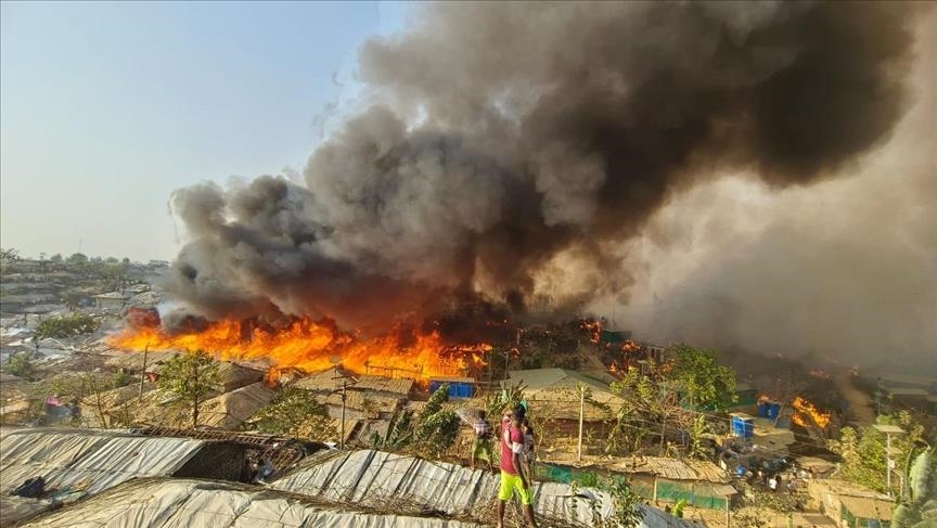 Kebakaran di kamp Rohingya diduga akibat sabotase