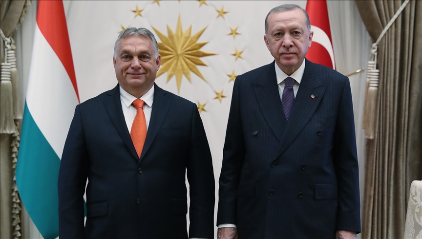 Turkish president receives Hungarian premier for talks